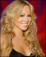 Mariah Carey during the 2003 NBA All Star Game Half Time