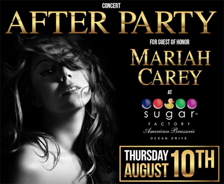 You are invited to Mariah's after party at Sugar Factory | The Mariah