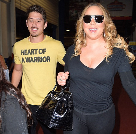 Mariah Carey's bowling date with beau Bryan Tanaka | mcarchives.com