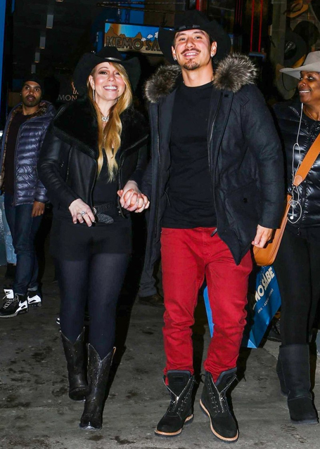 Mariah Carey and Bryan Tanaka rock matching looks | mcarchives.com