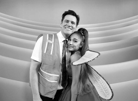 Ariana Grande and Jim Carrey cozy up in sweet photo  | mcarchives.com