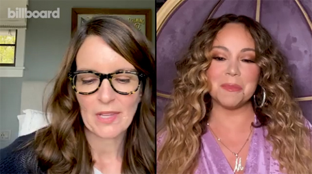 Mariah Carey getting Quizzed by Tina Fey | mcarchives.com