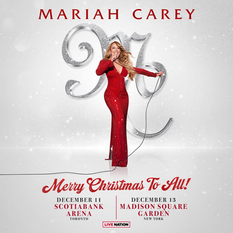 Mariah announces Merry Christmas to all concerts | mcarchives.com