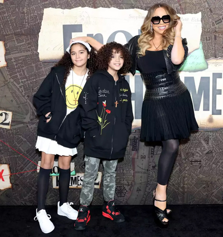 Mariah and family support friend Millie Bobby Brown  | mcarchives.com