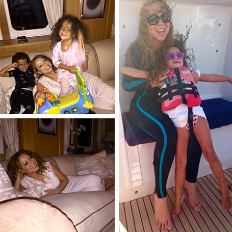 Mariah Carey shares sweet vacation moments with kids | mcarchives.com