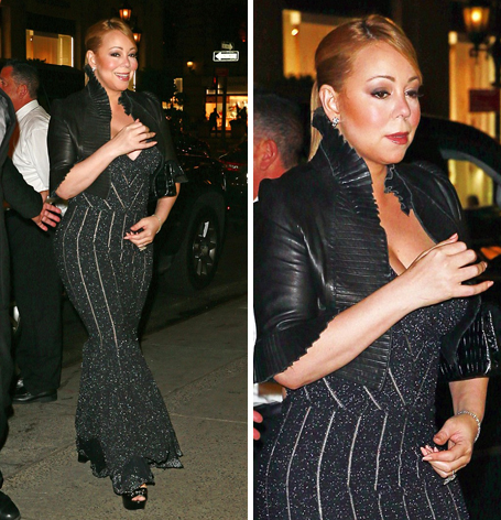 Mariah Carey gets dolled up in glittery low-cut dress | mcarchives.com