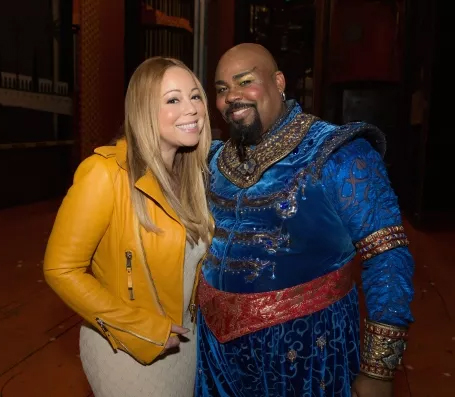 Mariah Carey visits Aladdin on Broadway | mcarchives.com